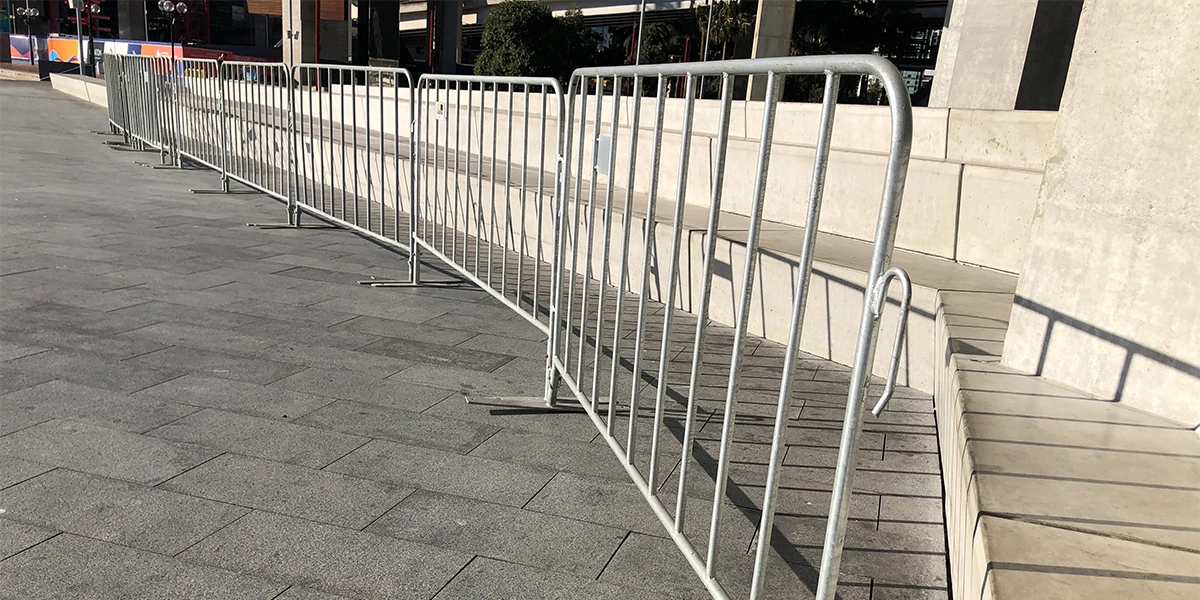 Metal Steel Temporary Crowd Control Barriers