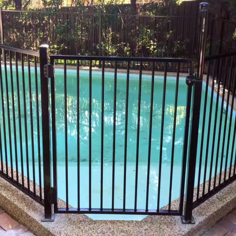 Aluminum Pool Gate, Black Swimming Gate - FENCE DEPOT