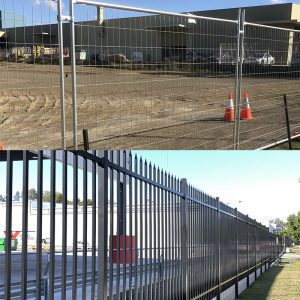 What is the difference between temporary and permanent fencing?