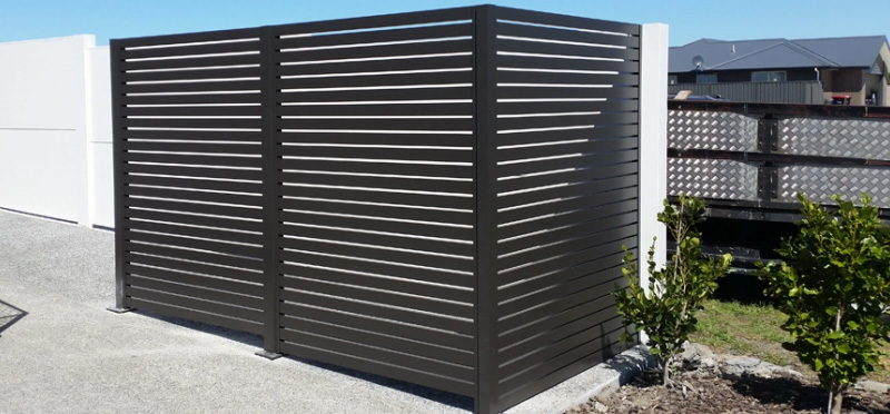 aluminum slat fence