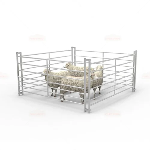 6ft 7 Railed Metal Galvanized Sheep Hurdle Fence