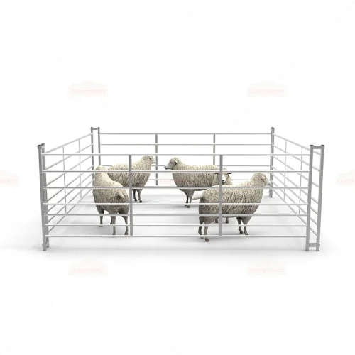 8ft 7 Railed Metal Galvanized Sheep Hurdle Fence