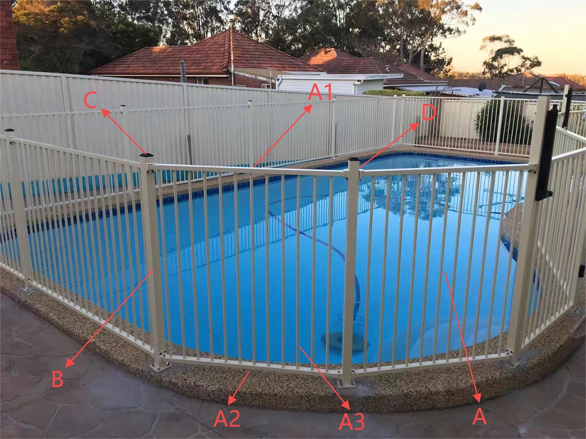 Aluminum Pool Fence Assembly Details