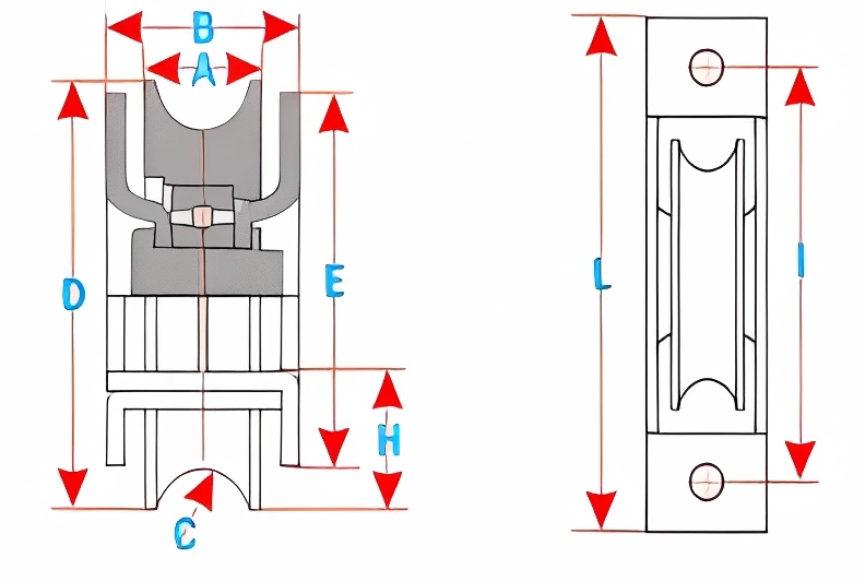 Steel Sliding Gate Roller Wheel Kit Specification