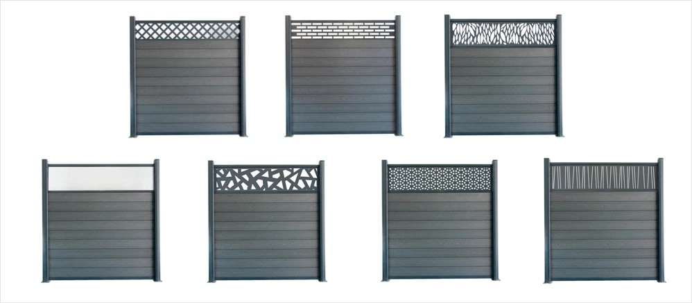 Aluminium Slat Fencing, Horizontal Aluminum Fence Panels Various Decorative Designs