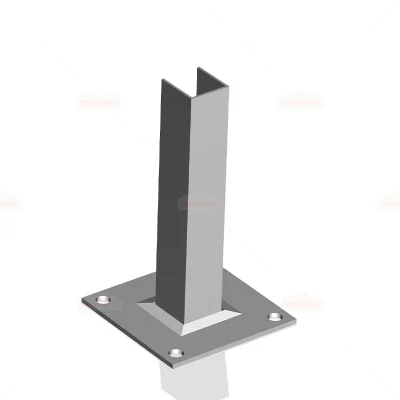 Fence Post Internal Flange Base Plate