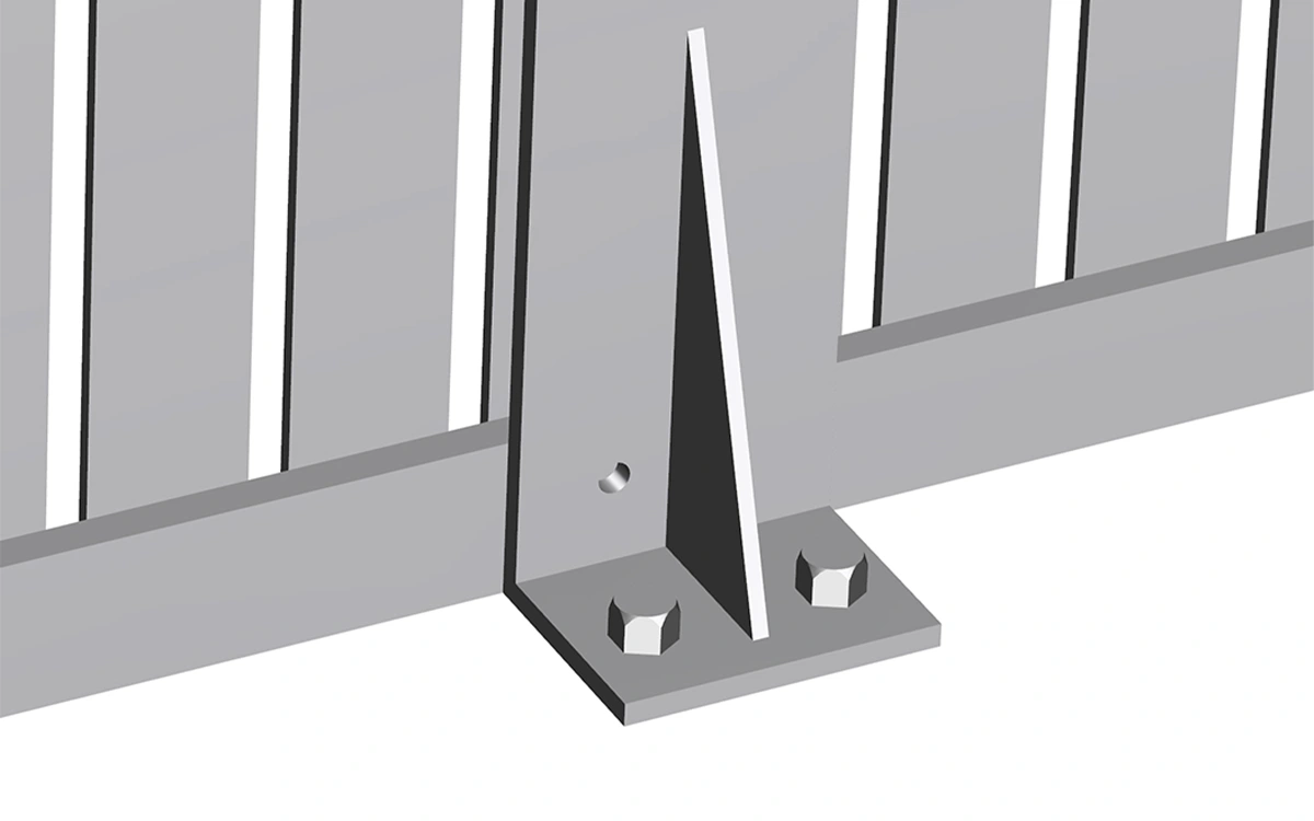 Fence Shark Fin Post Bracket Usage Scenarios