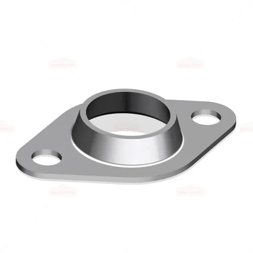 Galvanised Round Pipe Oval Flange