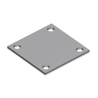 Square Weldable Floor Flange Base Plate