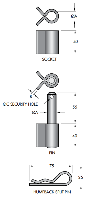 Weld On Hinges Sockets Specification