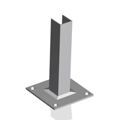 Fence Post Internal Flange Base Plate