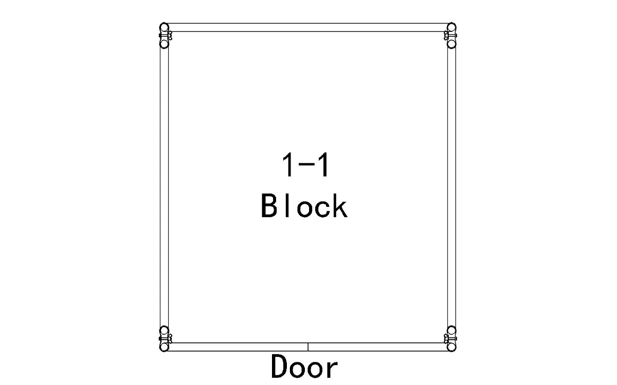 Dog Kennel Panel Combination-1-1-Block