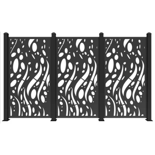 Laser Cut Metal Gate Panels